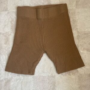 Wild Fable Tan Ribbed Knit Shorts